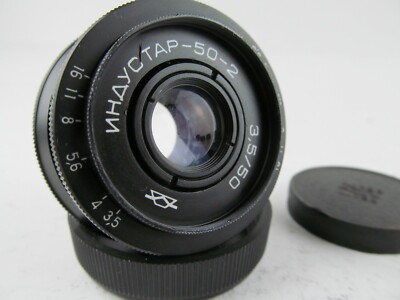 2 covers Industar 50-2 50mm f3,5 Soviet Bokeh portrait Lens DSLR