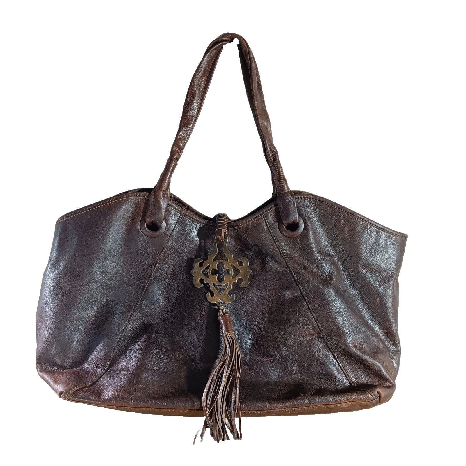 Faux Leather Shoulder Bag Brown Vintage Bags, Handbags & Cases