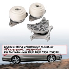 3pcs Engine Motor Mountstransmission Mount 2042402017 For Benz E250 S350 Glk350