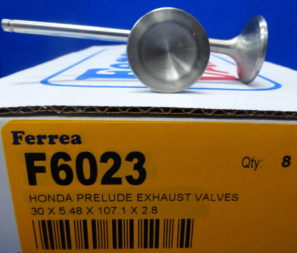 Juego de válvulas turbo Ferrea 6000 Honda Prelude 2,2 L DOHC VTEC H22 H22A H22A1 H22A4 Foto 4 de 4