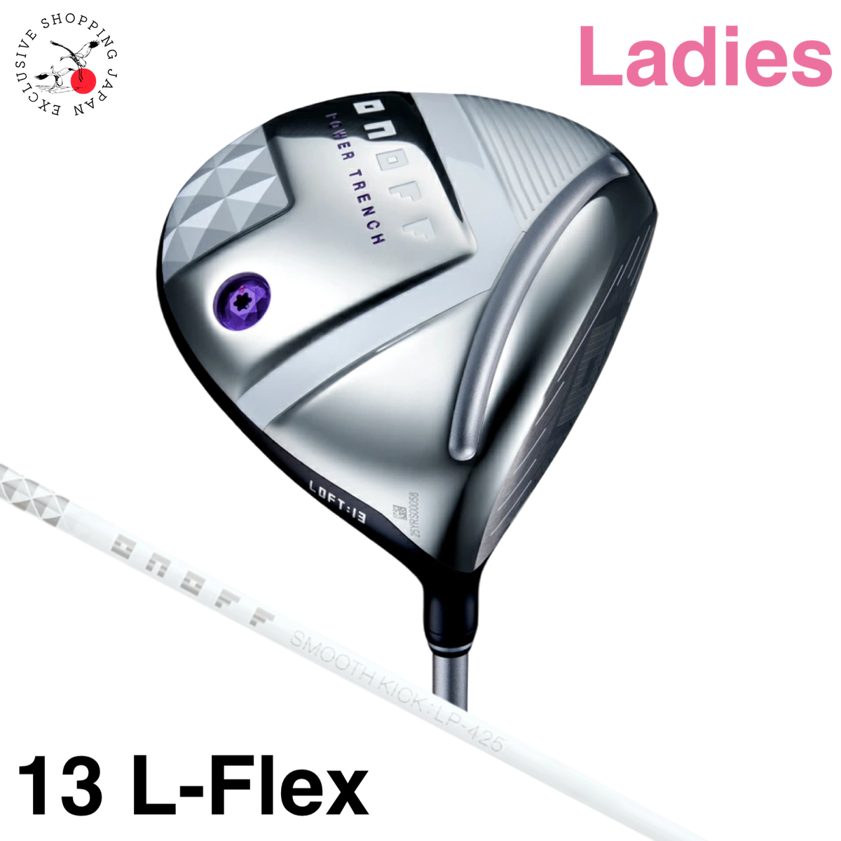 ONOFF Driver Ladies 13° L-Flex SMOOTH KICK LP-425D White Graphite
