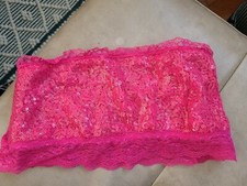 Tarea Rue 21 Women's Bra Size Large Ladies Tube Top Pink lace euc