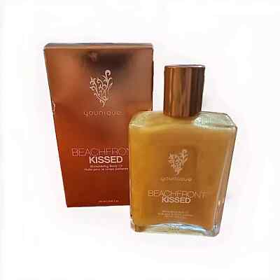 Younique Beachfront Kissed Shimmering Body Oil New In Box Full Size Gold Shimmer