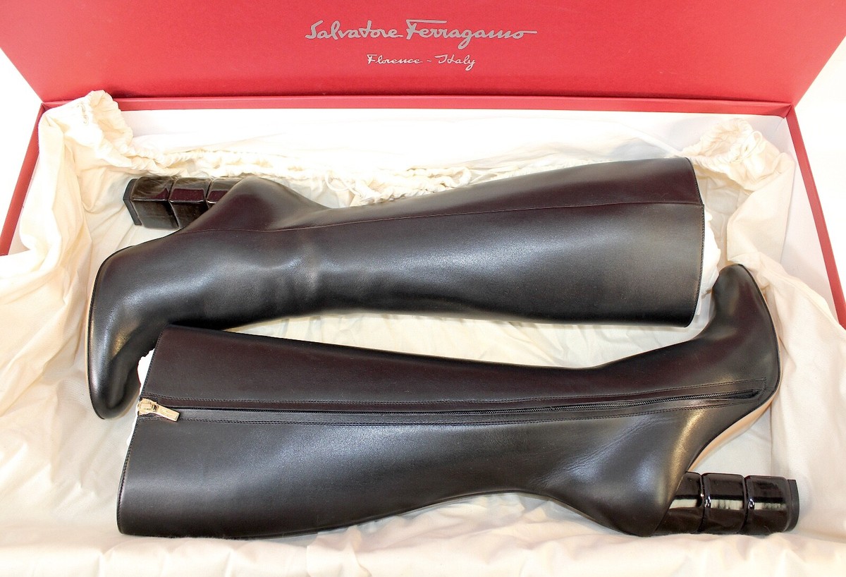 ブーツその他 FERRAGAMO BOOTS (01I830776772 NERO) Amazon.com | Ferragamo Genuine GEORGE 2 Men's Black Leather