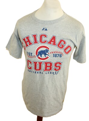 MAJESTIC MLB HERREN T-SHIRT Gr. S CHICAGO CUBS LOGO