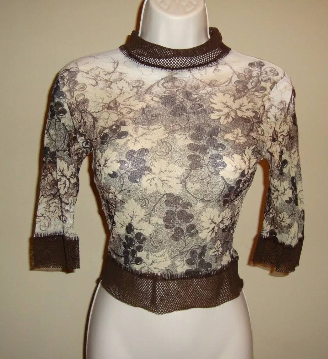 FABULOUS, CRAZY RARE JEAN PAUL GAULTIER CLASSIQUE CROP MESH TOP | eBay