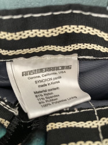 Mens Rare Vtg Answer Racing Syncron Competition Motorcycle/Motocross Pants Sz 38 - Picture 6 of 11