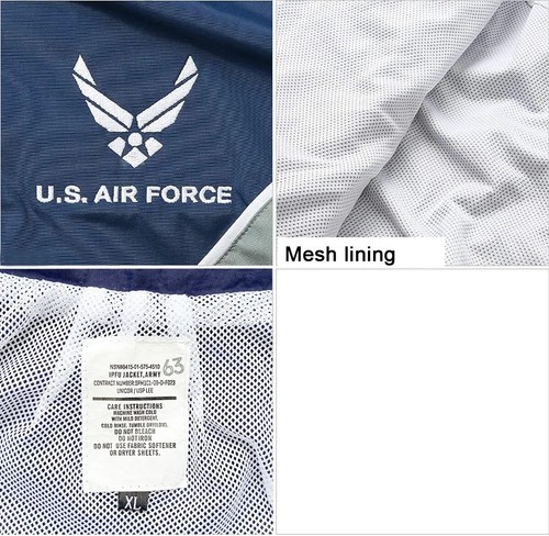 US Air Force IPTU Nylon PT Fitness Reflective Unisex Training Jacket Windbreaker - Picture 9 of 24