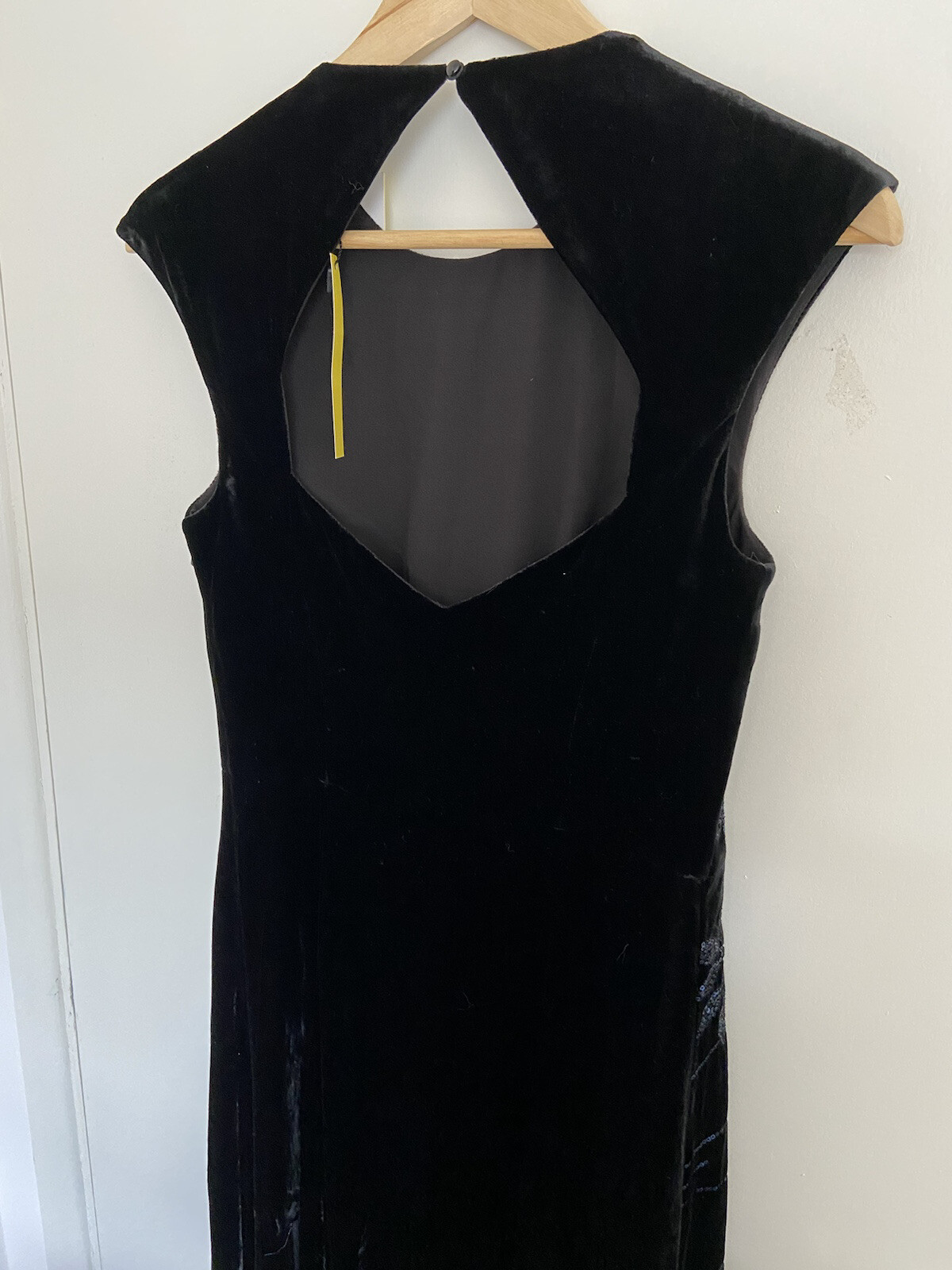 Karen Millen Floral Japenese Black Velvet Embroidered Maxi BNWT Size 10 RRP 650 image 6