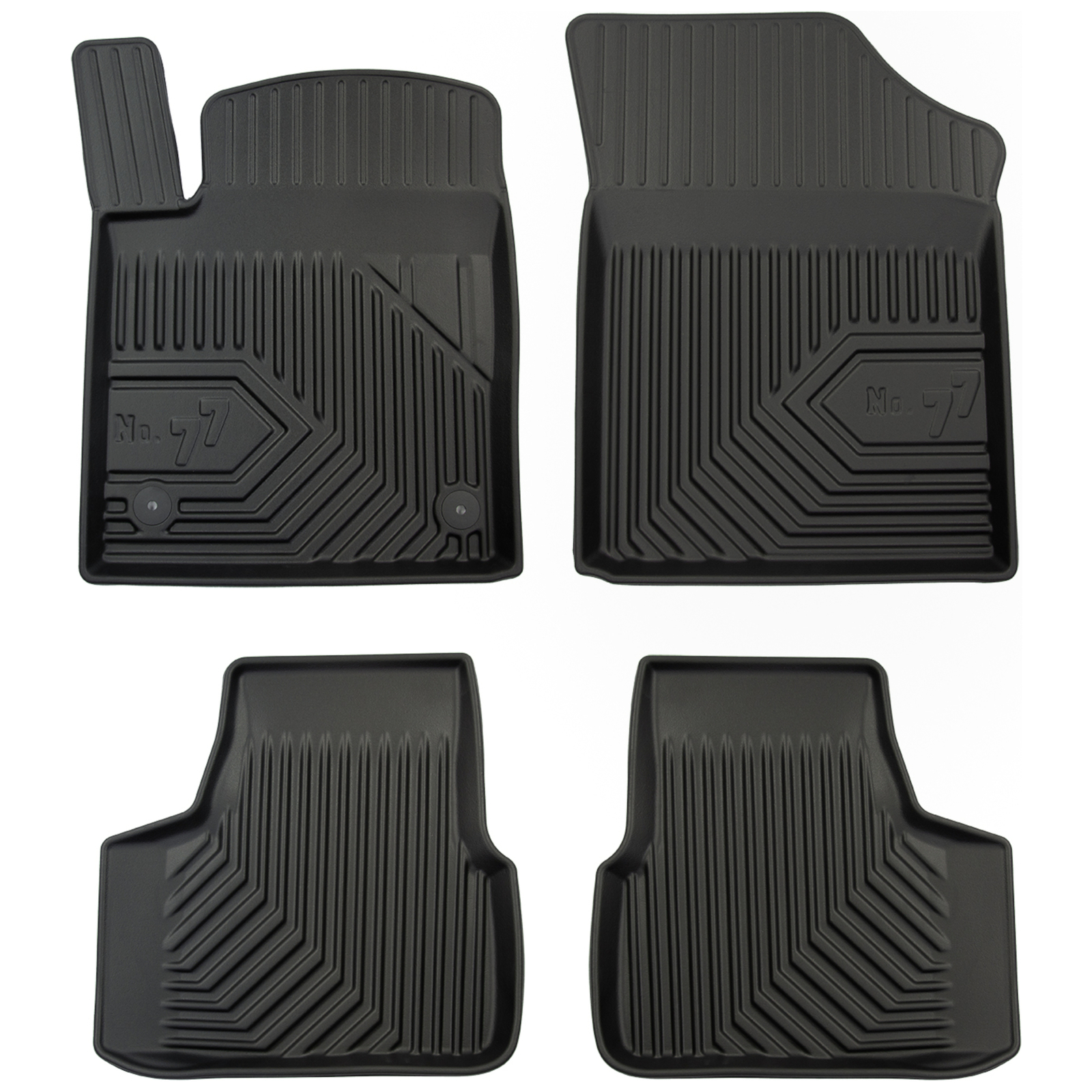Tapis de sol Frogum No.77 pour SEAT Mii 2011-2019 en TPE noir