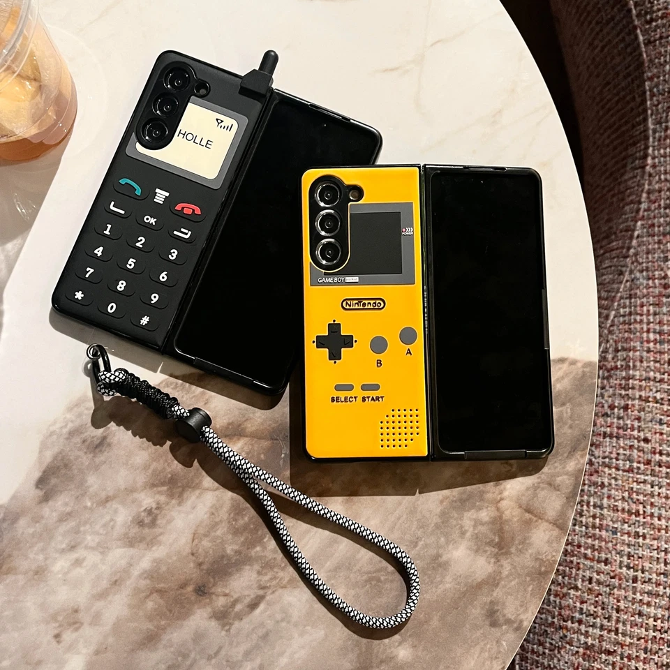 3D Antenna Retro Classic Phone Game Boy Gamepad Case Fr Samsung Galaxy Z Fold6 5 - Image 3 of 4