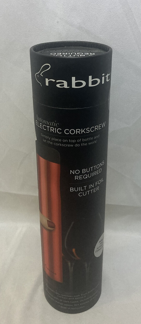 Rabbit Automatic Electric Corkscrew Wine Bottle Opener V018 Metallic