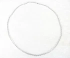 Vintage Costume Jewelry, 23" Silver Tone Swirl Link Necklace, GERMANY, NK65