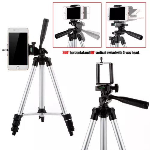 Professional Camera Phone Holder Tripod Stand for Smartphone iPhone Samsung+ Bag - Picture 8 of 12