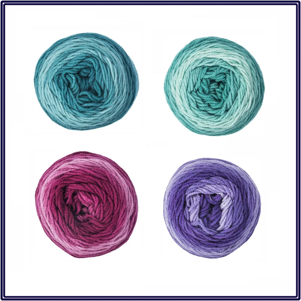 New Red Heart Super Saver Ombre Knitting Crochet Yarn 10 oz Skein 100% Acrylic - Image 3 of 4