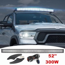 52 Led Light Bar Roof Mounts Brackets Kit For Dodge Ram 1500 2500 3500 09-18