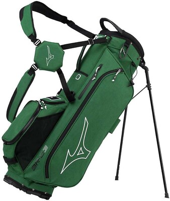 寶GG-249 MIZUNO BOLSA キャディバッグ 3.2㎏ 24㎝ Mizuno BR-D3 Carry Stand Bag Green 9in 2.5kg 4way Divider
