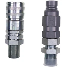 Hydraulic Flat Face Coupler Kit 193-8334 193-8335 for Caterpillar 416F 420F 430F