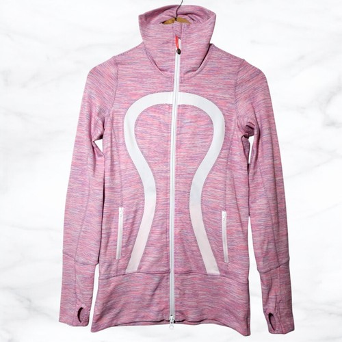 Lululemon In Stride Jacket Wee Are From Space White April Multi Pockets Size 4 - Picture 5 of 19