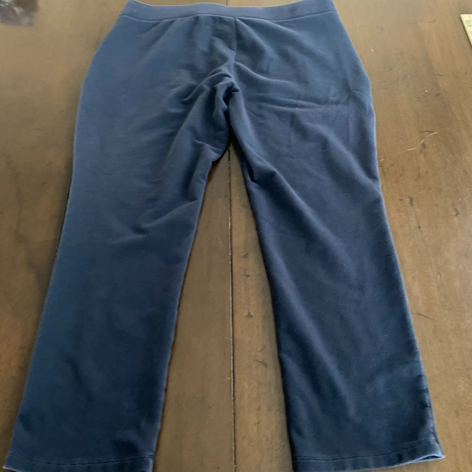 Pantalones deportivos para mujer Made For Life PXL azul marino algodón elástico cintura elástica Foto 2 de 4