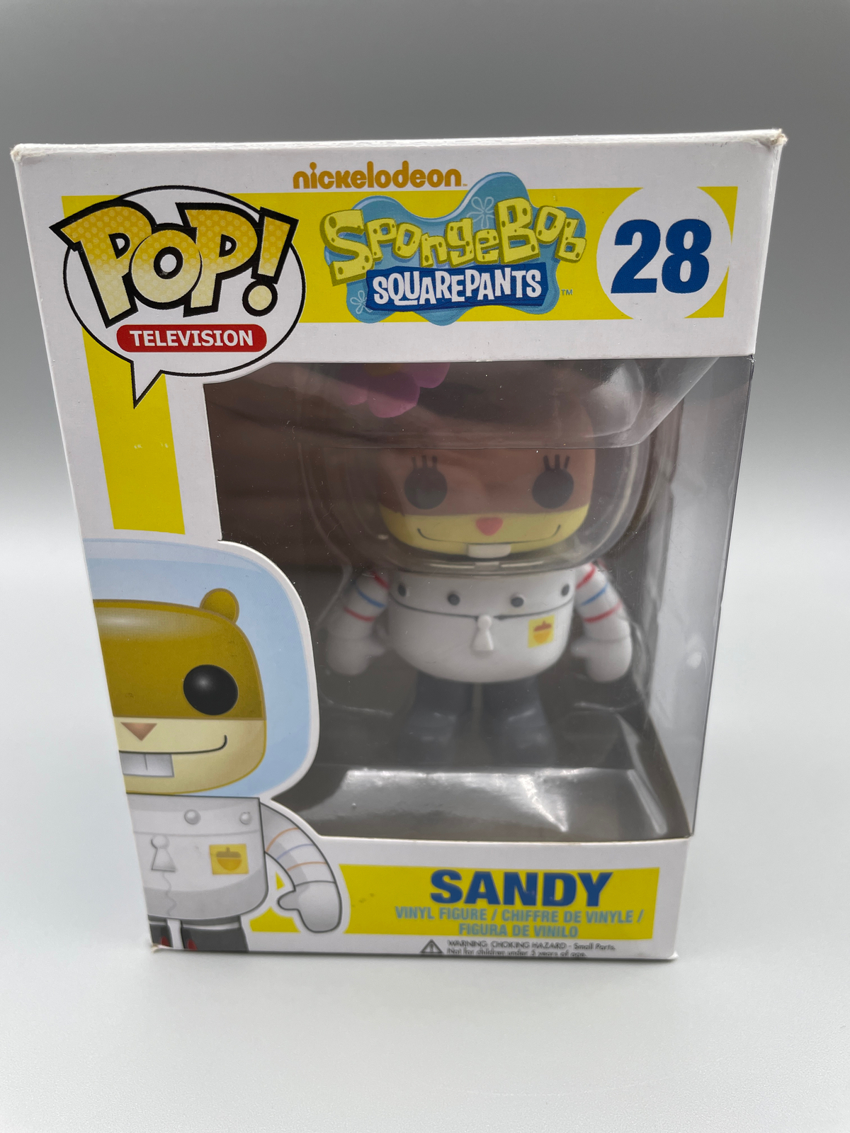 Funko Pop! Television Animation Spongebob Squarepants Sandy Cheeks #28 Damaged