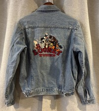 Looney Tunes Vintage Jean Jacket Adult XS 1997 Warner Bros Studio Store