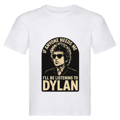 Bob Dylan Retro inspiriert Kinder T-Shirt Musik Fan weiß Tee Alter 3-13