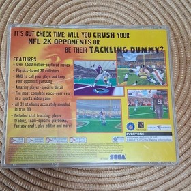 SEGA NFL 2K for Sega Dreamcast NFL 2K Series 1999 NTSC-U/C E Multiplayer