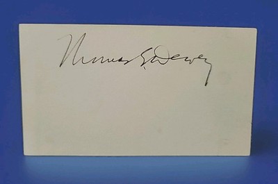 Signed Thomas E. Dewey Governor Of New York FDR Harry Truman President Election 