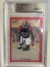 2017 Leaf Metal Draft Tim Williams Clear Red Pre-Production Proof 1/1