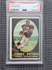 1958 Topps JIM BROWN Rookie #62 PSA 6