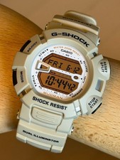 CASIO G SHOCK G 9000 Mudman Gray Beige Watch Good Condition Vintage no Box