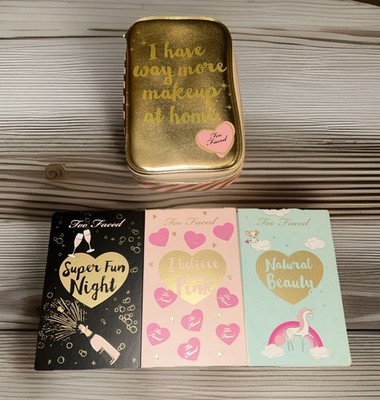 Too Faced BEST YEAR EVER MAKEUP COLLECTION 2018-3 Palettes & Bag Only/Read