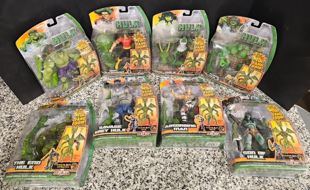 Marvel Legends Savage Grey Hulk Fin Fang Foom Build A Figure