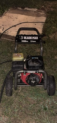 #ad Black Max 3300 PSI Gas Pressure Washer BM803300H Running No Hose Or Gun $300.00