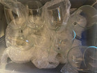 SET OF 7 - CLEAR GLASS WINE GLASSES + 2 WINE STOPPERS + 6 WINE GLASS CHARMS — photo 2