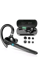 Headset, Wireless Bluetooth 5.3 Earpiece, 90Hrs Hands Free Headset ...