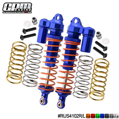 GPM Alloy Rear Adjust L-Shape Piggy Back Shocks TRAXXAS Rustler 4X4 Ford ST