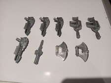 Vintage 1990s Atomic Ranger Warriors Gun/Blasters Sword Action Figure 9 Weapons