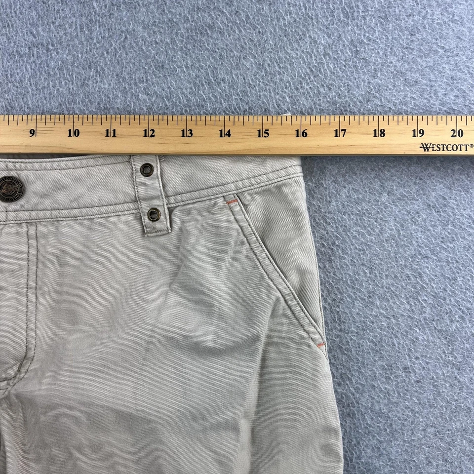 Pantalones Harley-Davidson para mujer 32 caqui capri cargo bordado utilitario motociclista Foto 2 de 4
