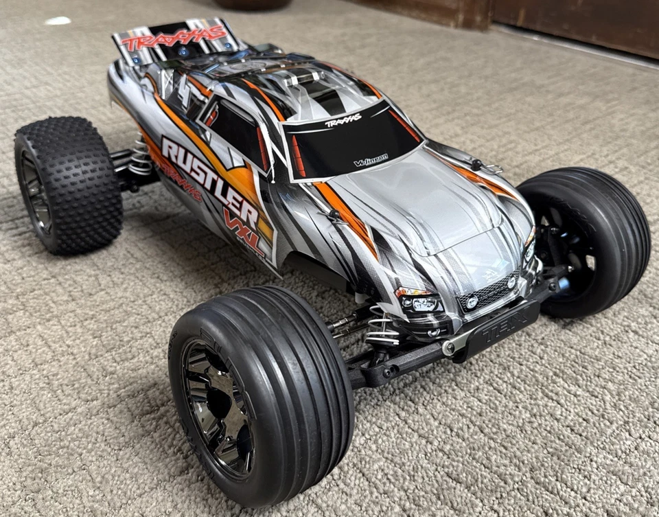 Traxxas Rustler 2wd VXL Brushless Stadium Truck w TQi / Remote Battery New - Image 2 of 4