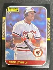 1987 Leaf Canadian Fred Lynn Baseball Card #83 Orioles OF VG O/C