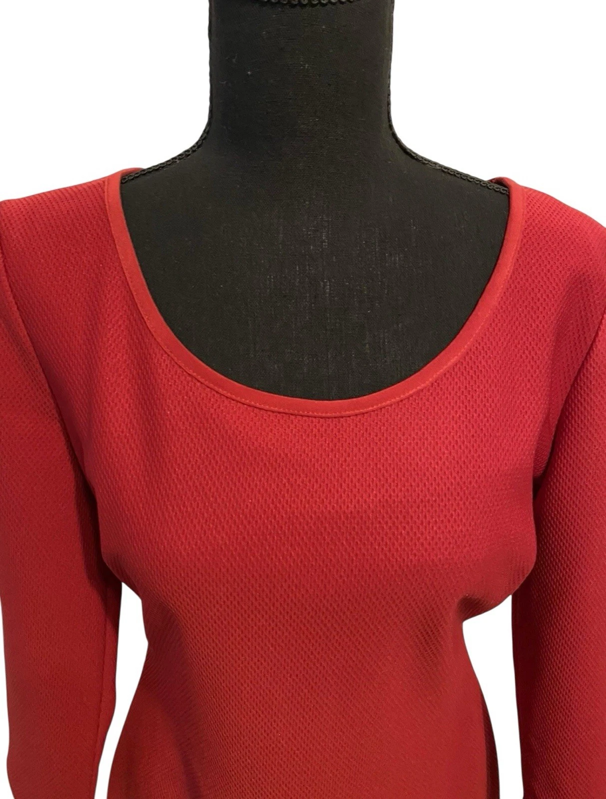 Abito donna Bisou Bisou taglia 8 rosso sexy schiena bodycon data notte San Valentino