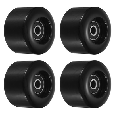 #ad #ad 55mm Skateboard Wheel with Bearings ABEC 9 Street Wheels Cruiser 80A Black 4pcs $19.53