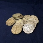 Walking Liberty Silver Half Dollars 90% Silver 1 Roll 20 Coins