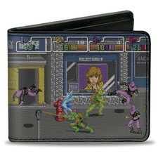 Bi-Fold Wallet Teenage Mutant Ninja Turtles Battle Purple Foot Soldier Ninja Arc