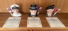 Royal Doulton Character Jug Heroic Leaders D6850 6849 6851 All Ltd Ed 251/9500