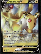Ampharos V 049/185 Holo V Rare Vivid Voltage Pokemon Near Mint