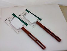 Vollrath Set (2) High Heat 500f Red Handl Kitchen Scrapers Rubber Spatulas 52023
