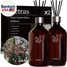 Premium Reed Diffuser Set 16.9 Fl.Oz. 2 Pack | Flower Shop - Flowers & Green Gra